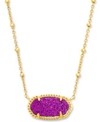 Kendra Scott - 14k Gold-Plated Stone 18" Adjustable Pendant Necklace