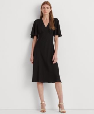 lauren flutter sleeve dress