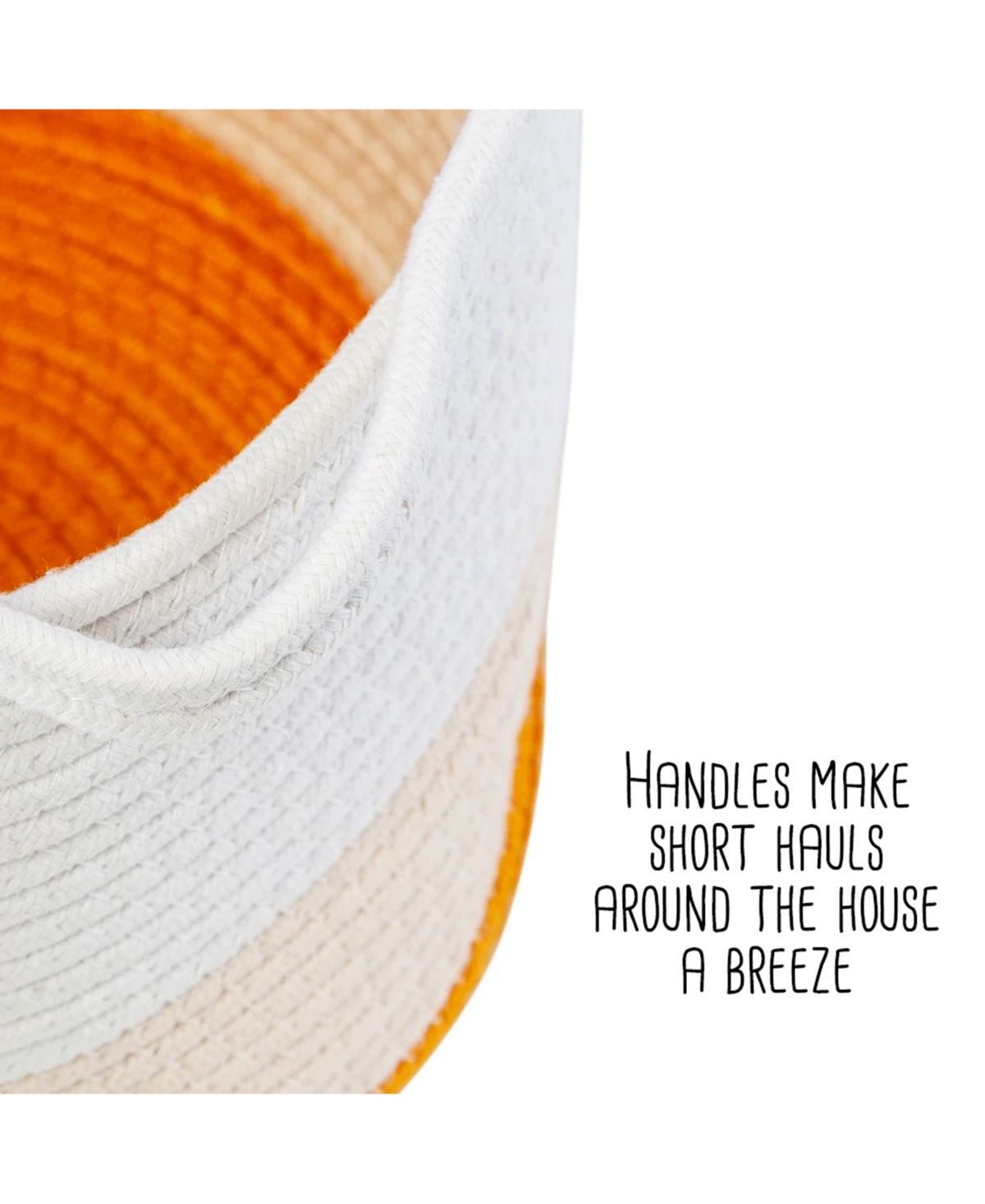 Honey Can Do Nesting Cotton Rope Storage Baskets, Set of 2