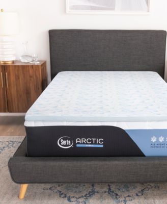 Serta - Arctic 25x Cooling 2" Memory Foam Twin Mattress Topper