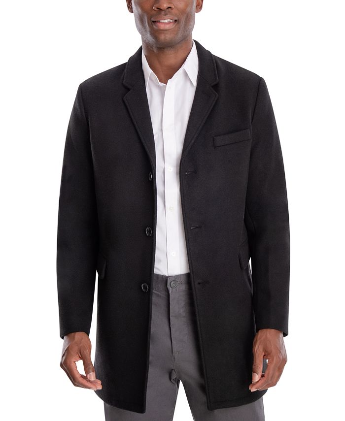 Michael Kors Men'S Ghent Slim-Fit Overcoat - Macy'S