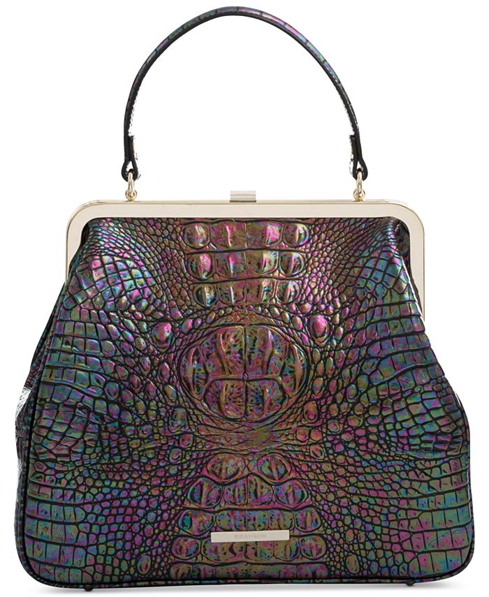 Brahmin Emmy Melbourne Embossed Leather Satchel Macy's