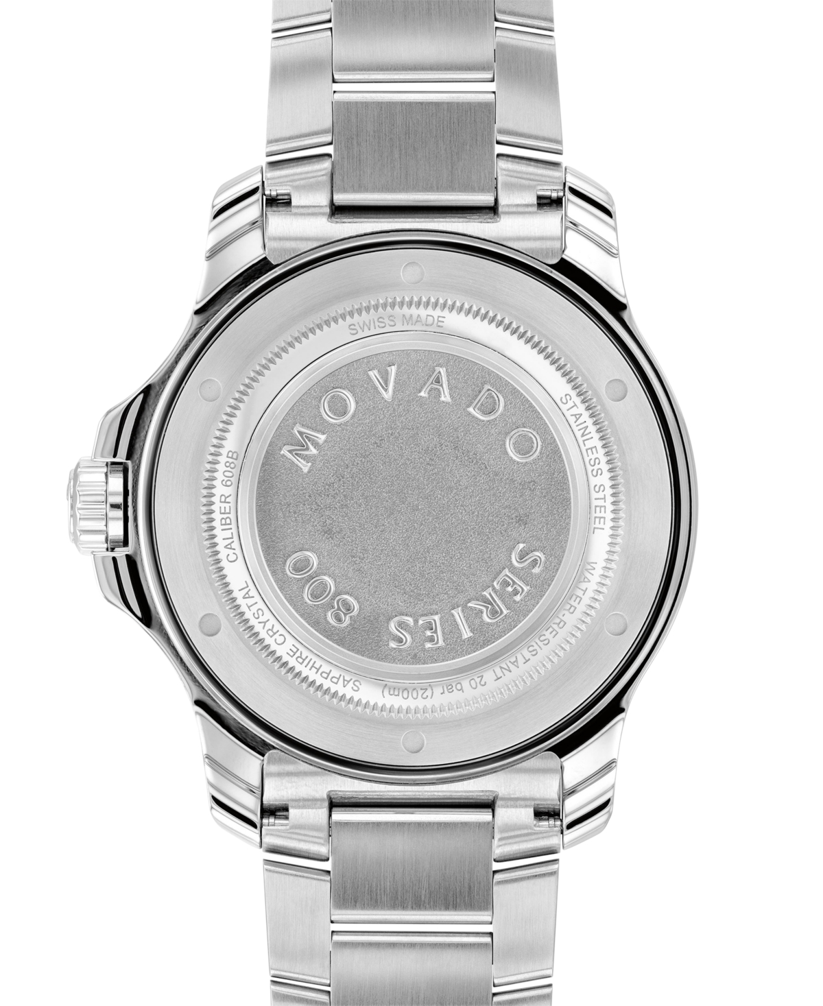 Shop Movado Series 800 Men's Swiss Automatic Silver-tone Stainless Steel Bracelet Watch 42mm