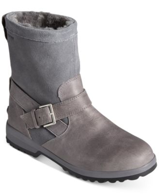 sperry maritime faux fur lined winter duck boot