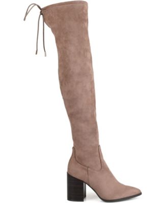 Women's Paras Wide Calf Over The Knee Block Heel Boots