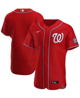 Men's Washington Nationals Nike Red Alternate Authentic Team Jersey