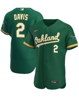 Men s Khris Davis Kelly Green Oakland Athletics Alternate Authentic Player Jersey Macy s