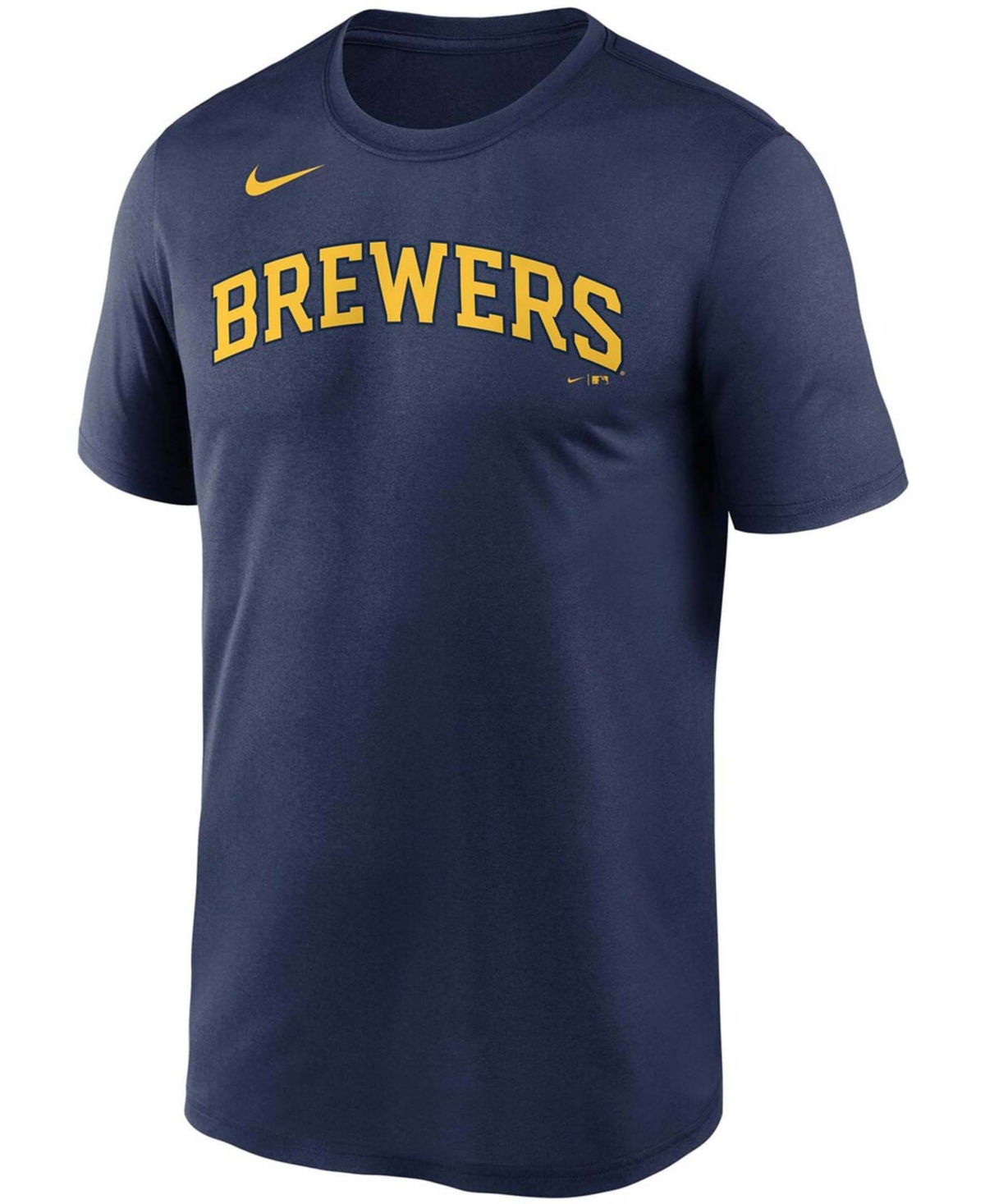 Men'sMilwaukee Brewers Wordmark Legend T-shirt - Navy