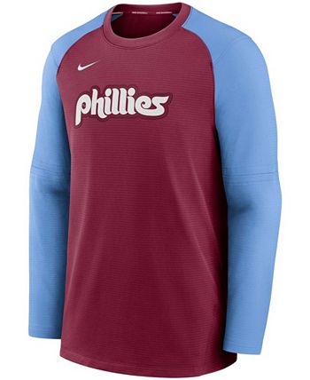 Nike /light Blue Philadelphia Phillies Cooperstown Collection Rewind  Splitter Slub Long Sleeve T-shirt At Nordstrom in Red for Men