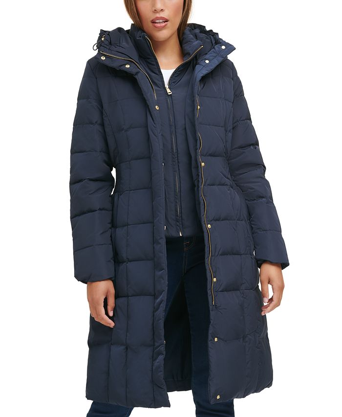Cole Haan Women's BoxQuilt Down Puffer Coat Macy's