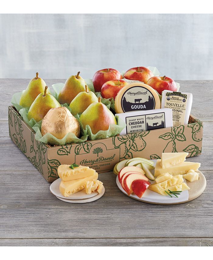 Harry & David Deluxe Pears, Apples and Cheese Gift Macy's