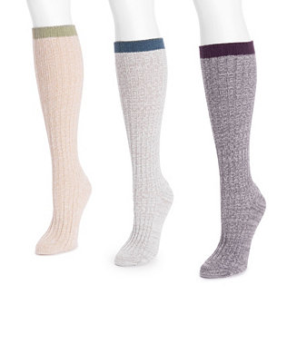 Muk Luks Women's 2 Pair Pack Pointelle Socks Set & Reviews - Shop Socks ...