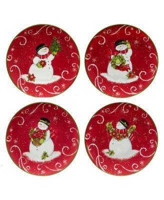 Праздничный волшебный набор десертных тарелок 