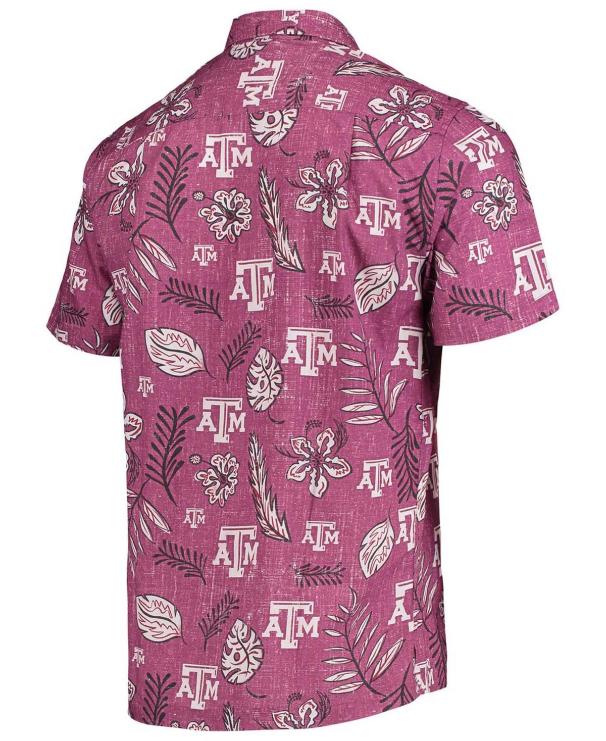 Shop Wes & Willy Men's Maroon Texas A M Aggies Vintage-like Floral Button-up Shirt