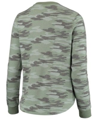 Women's Camo Indiana Hoosiers Comfy Pullover Sweatshirt