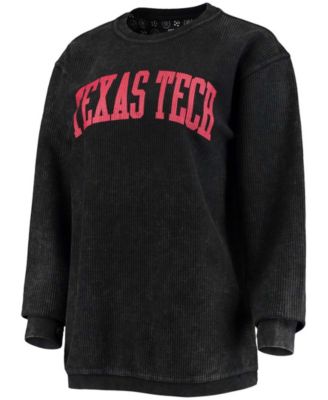 Женская толстовка-пуловер Pressbox Black Texas Tech Red Raiders Comfy Cord в винтажном стиле с базовой аркой для стирки 10590₽