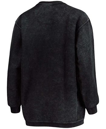 Pressbox Women's Black South Carolina Gamecocks Comfy Cord Vintage-Like  Wash Basic Arch Pullover Sweatshirt