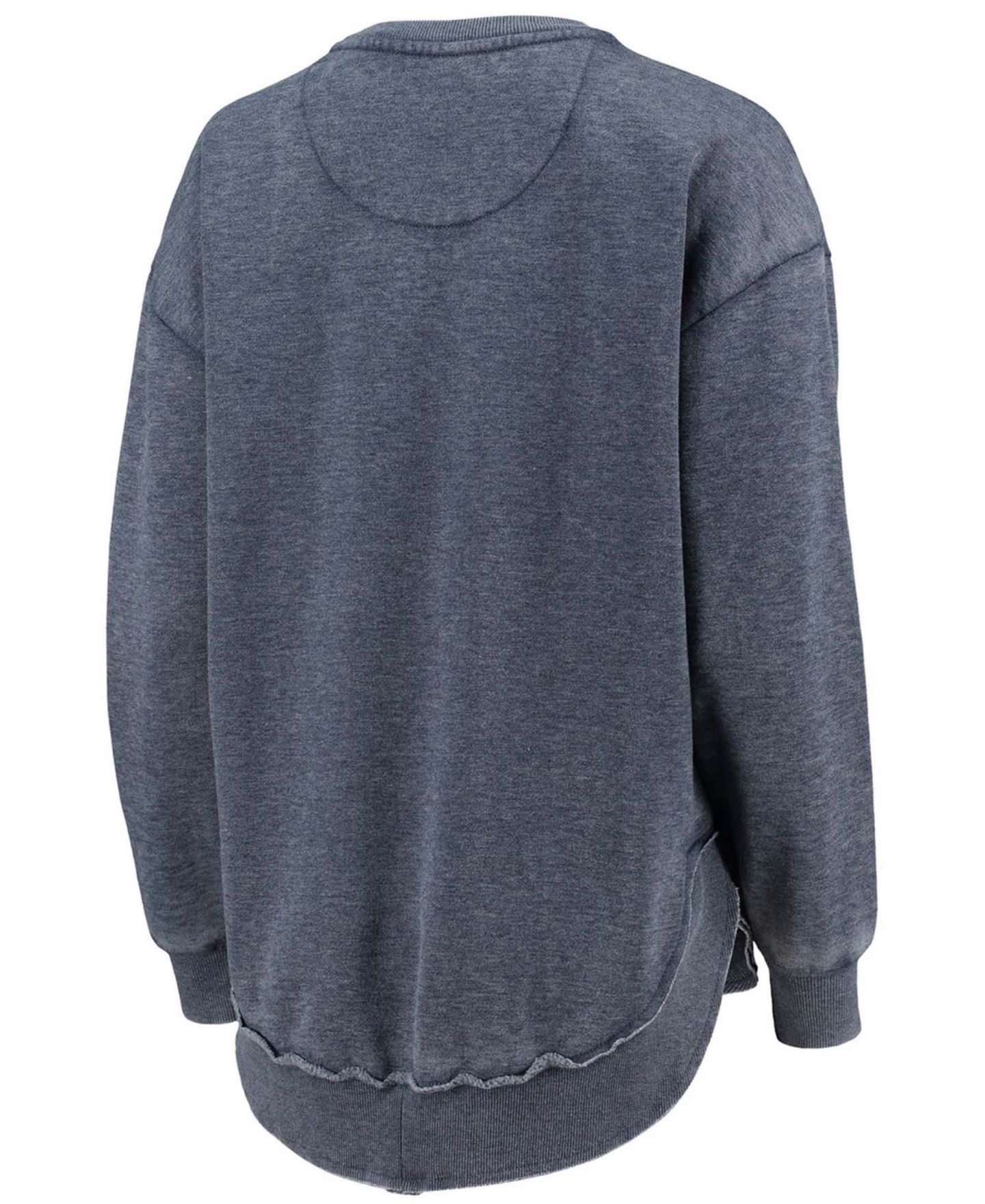 Женская толстовка Pressbox Navy Auburn Tigers Vintage-Like Wash Pullover — фото 3