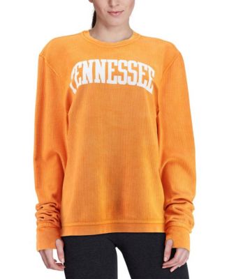 Women's Tennessee Orange Tennessee Volunteers Comfy Cord Vintage-Like Wash Basic Arch Pullover Sweatshirt