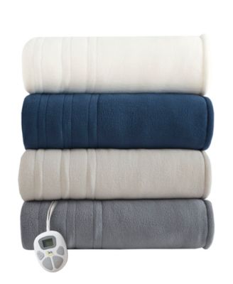 Electric Reversible Fleece to Sherpa Blanket, Queen