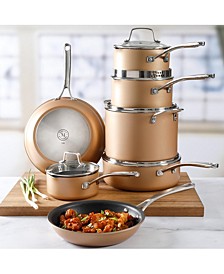 12-Pc. Hard-Anodized Aluminum Cookware Set, Created for Macy's