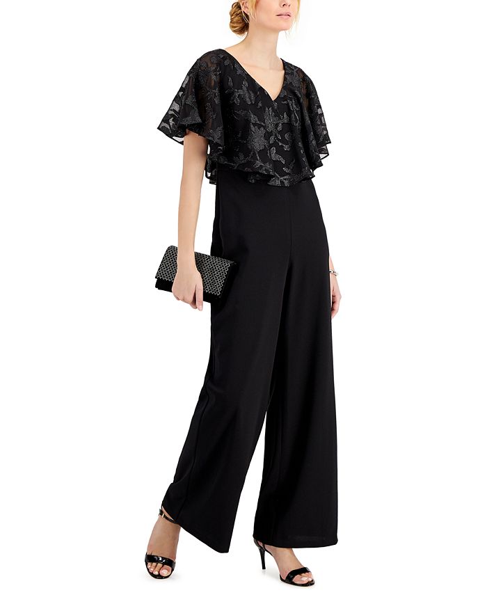 Cape cheap overlay jumpsuit