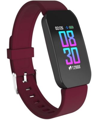 iTouch Unisex Burgundy Silicone Strap Active Smartwatch 44mm  display picture 3