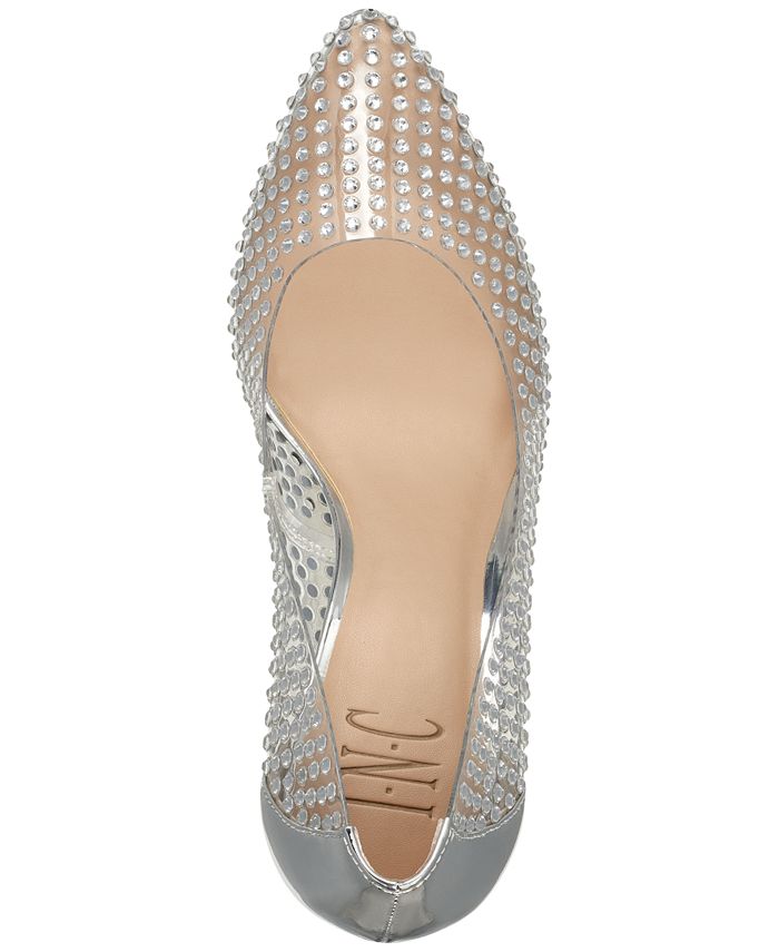 INC International Concepts Women's Zitah Embellished Pointed Toe Pumps