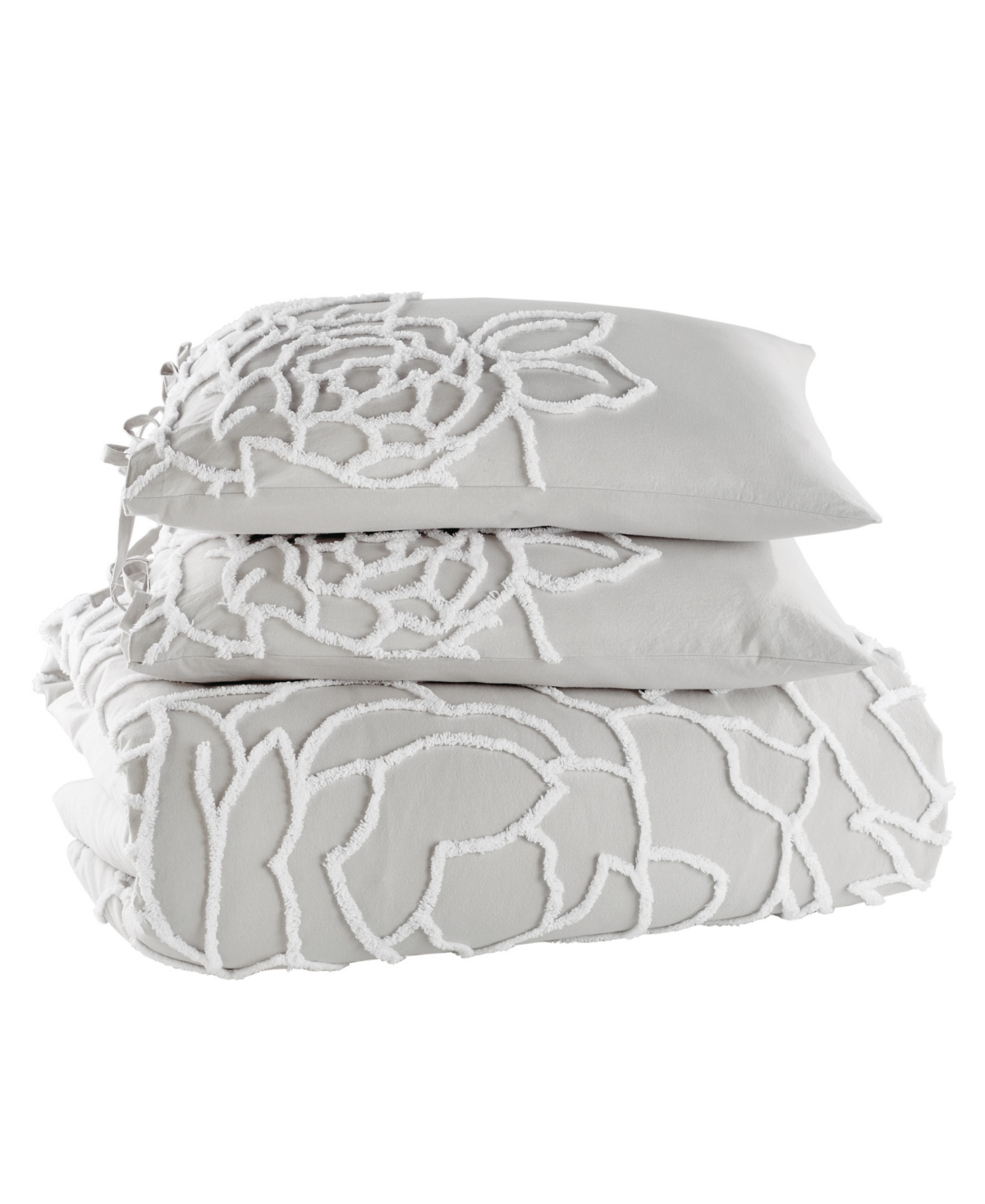 Peri Home Chenille Rose 3-Pc. Duvet Cover Set