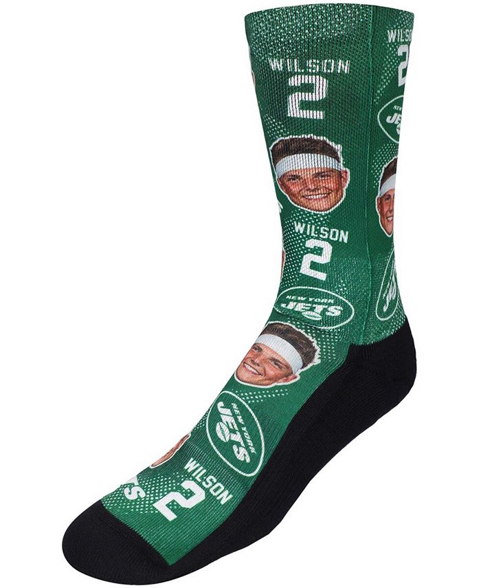 Rock 'Em Men's Zach Wilson New York Jets Football Guy Multi Crew