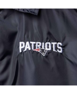 Мужская темно-синяя куртка-ветровка Dunbrooke Navy New England Patriots Coachs с классическим регланом на полной застежке 6990₽