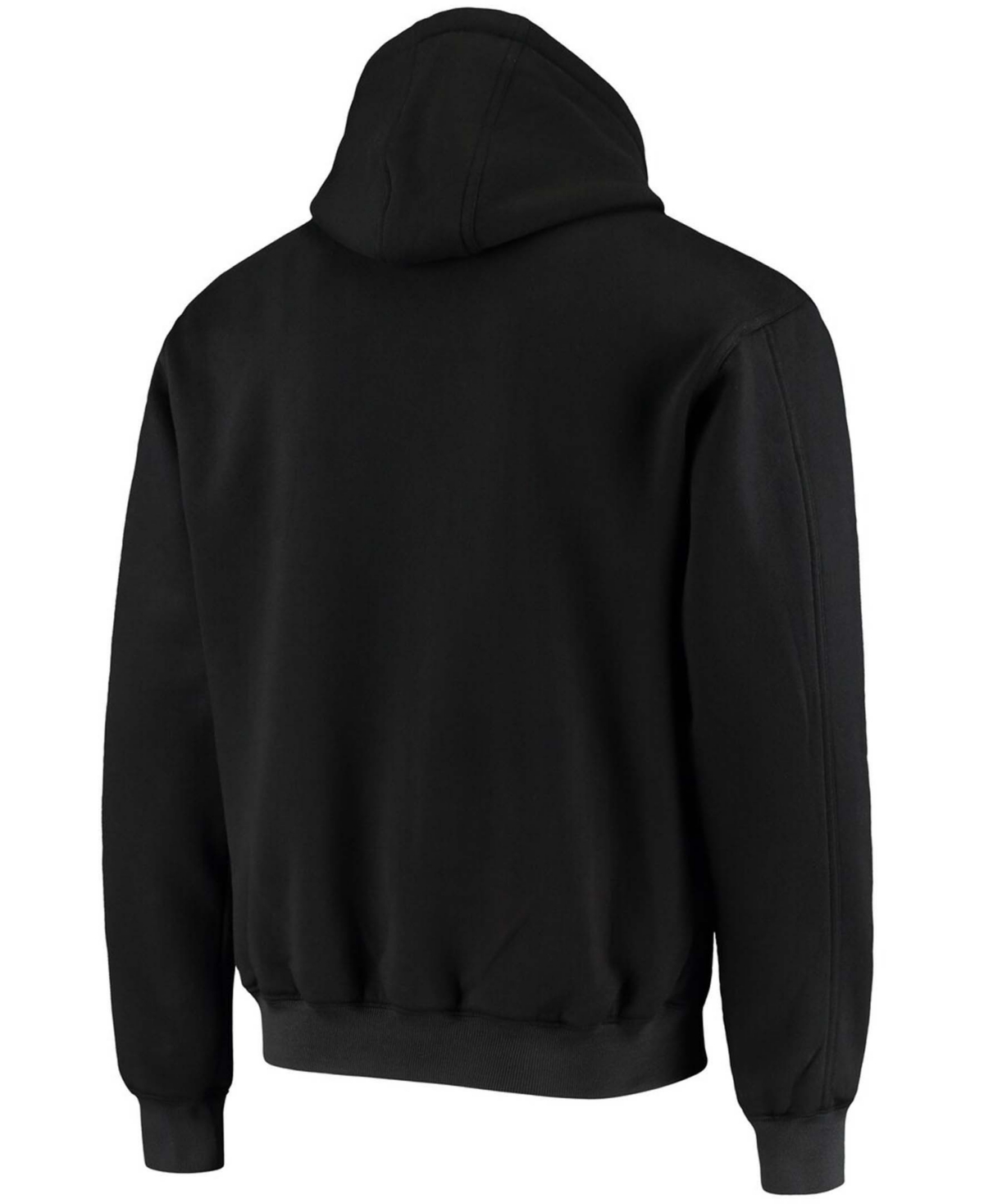 DUNBROOKE MEN'S BLACK TAMPA BAY BUCCANEERS CRAFTSMAN THERMAL LINED FULL-ZIP HOODIE 