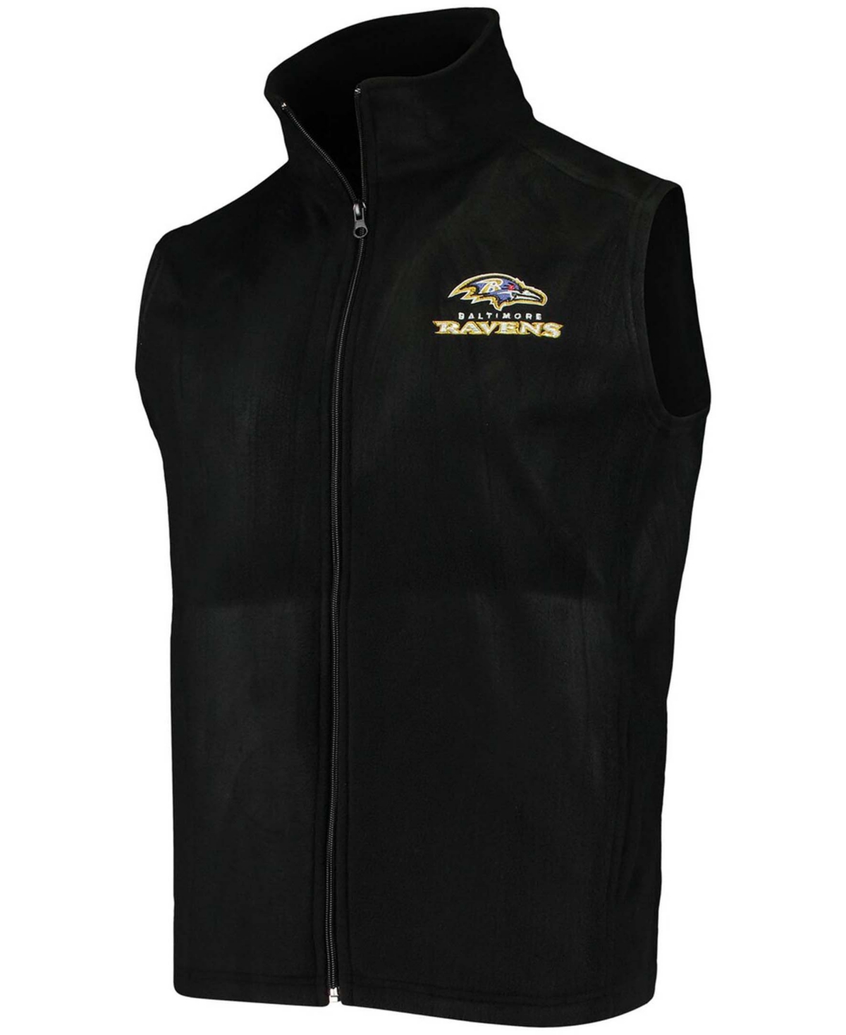 Men'sBaltimore Ravens Houston Fleece Full-Zip Vest - Black
