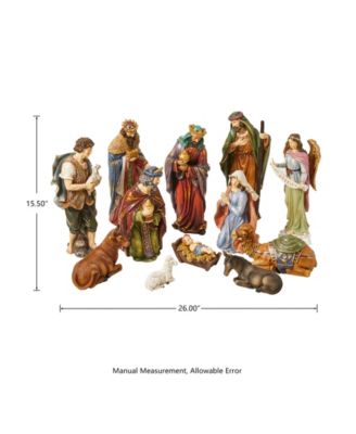 12 Piece Nativity Figurine Set