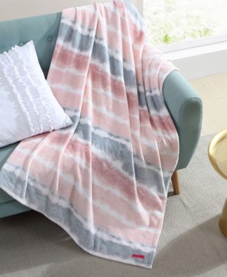 Betsey Johnson CLOSEOUT! Tie Dye Cloud Ultra Soft Plush Throw, 50
