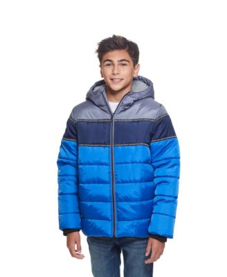 Big Boys Colorblocked Tapped Bubble Jacket