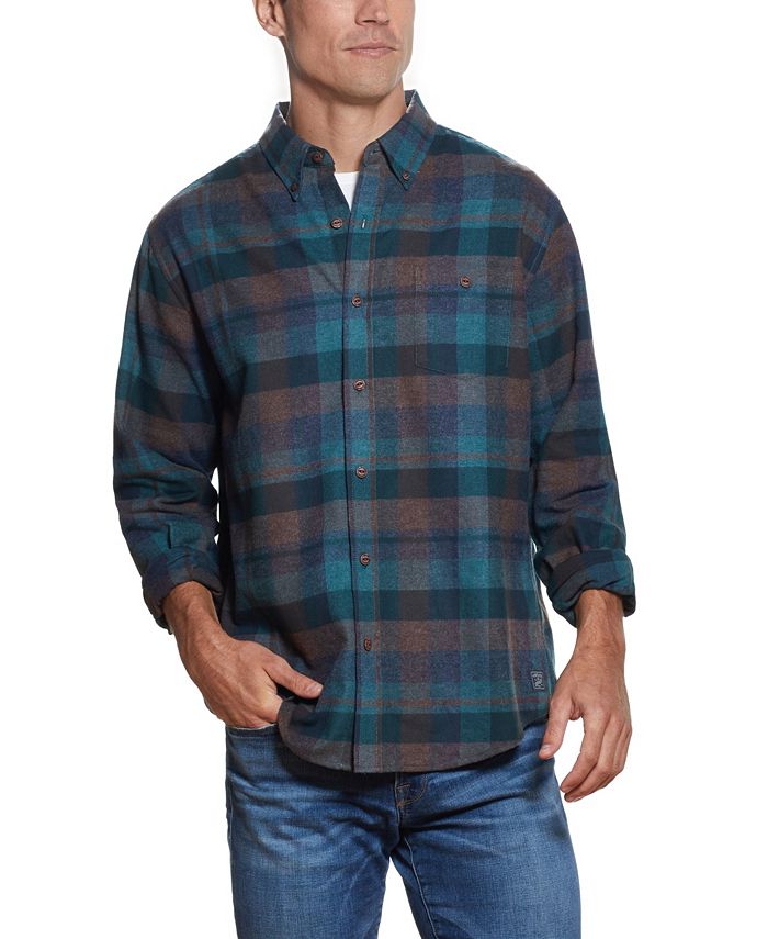 Weatherproof Vintage Men's Plaid Flannel Shirt - Macy's