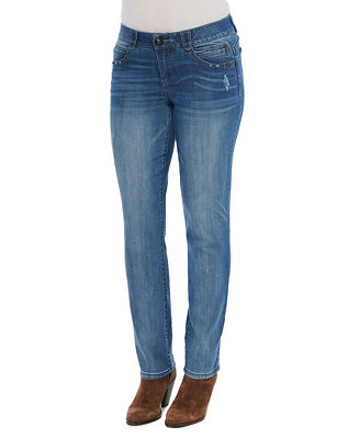 Democracy Women's AbSolution Mid Rise Straight Leg Jeans - Macy's
