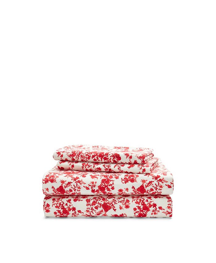 Lauren Ralph Lauren Rhyne Floral Flannel 4-Pc. Sheet Set, Twin - Macy's