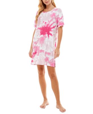 Photo 1 of SIZE M Jaclyn Intimates Super-Soft Short Sleeve Sleep Shirt Pink