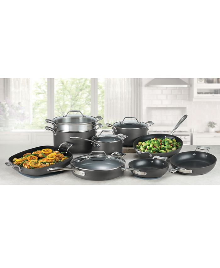AllClad Essentials 13Pc. HardAnodized Nonstick Cookware Set