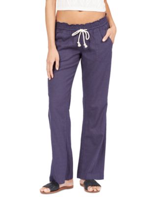 Juniors' Oceanside Wide-Leg Drawstring Pants 