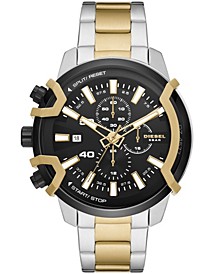 Men's Griffed Chronograph Two-Tone Stainless Steel Bracelet Watch, 48mm