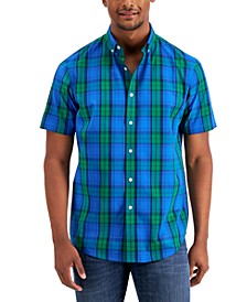 Men's Regular-Fit Plaid Shirt, Created for Macy's 