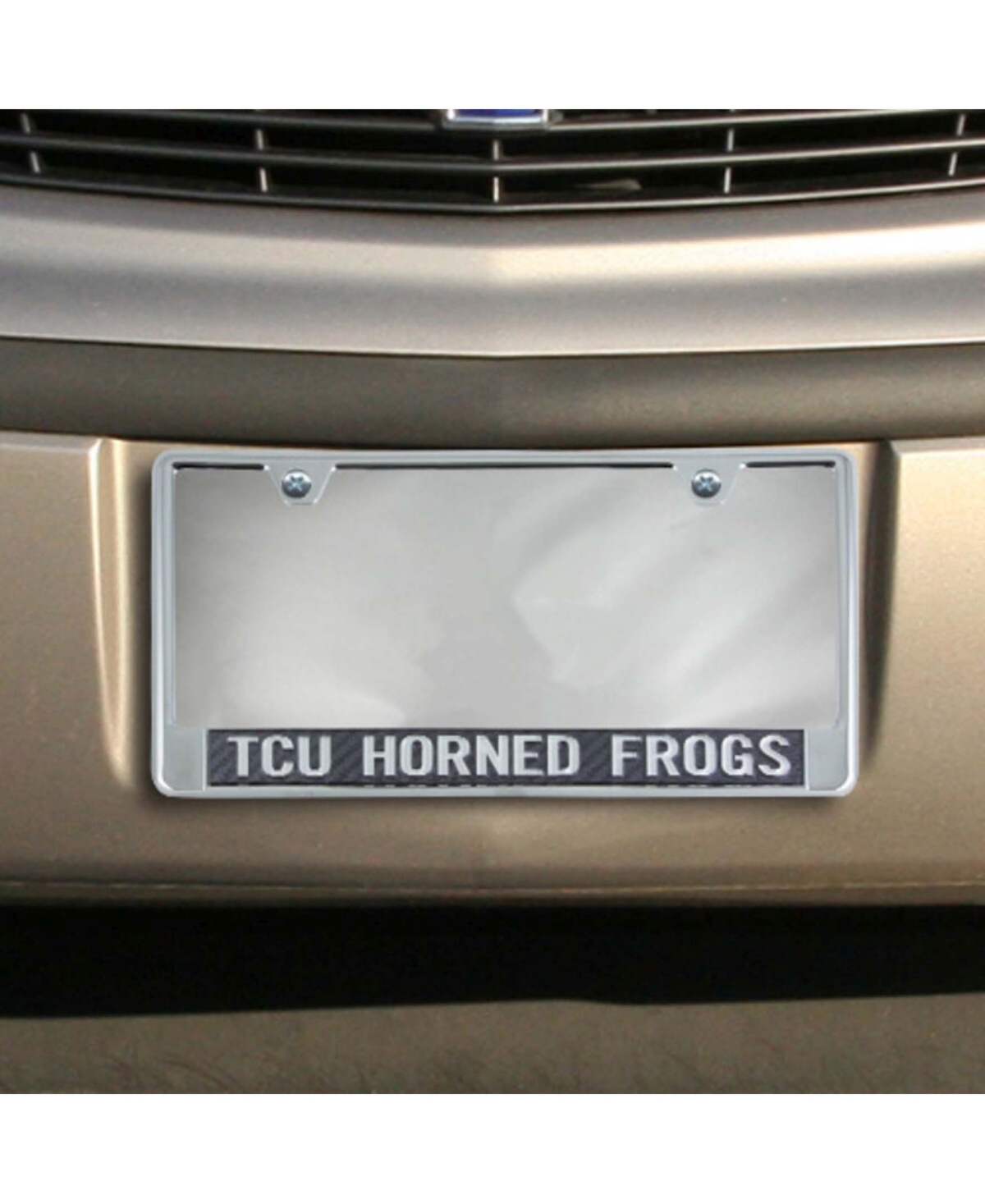 Multi Tuck Horned Frogs Carbon Fiber Team License Plate Frame - Multi