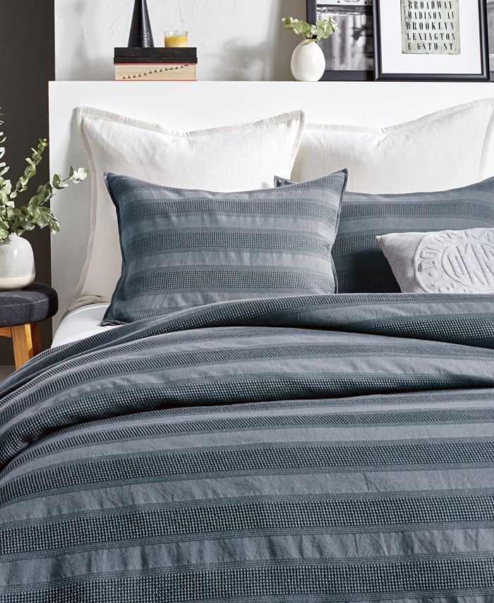 DKNY Avenue Stripe 3 Piece Comforter Set, Full/Queen Macy's