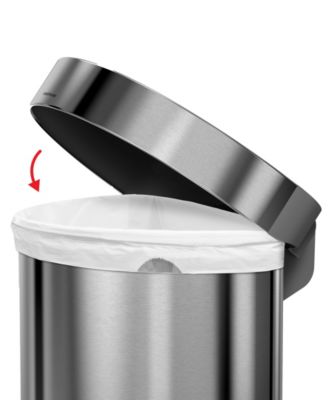 45 Liter Semi-Round Liner Rim Kitchen Trash Can