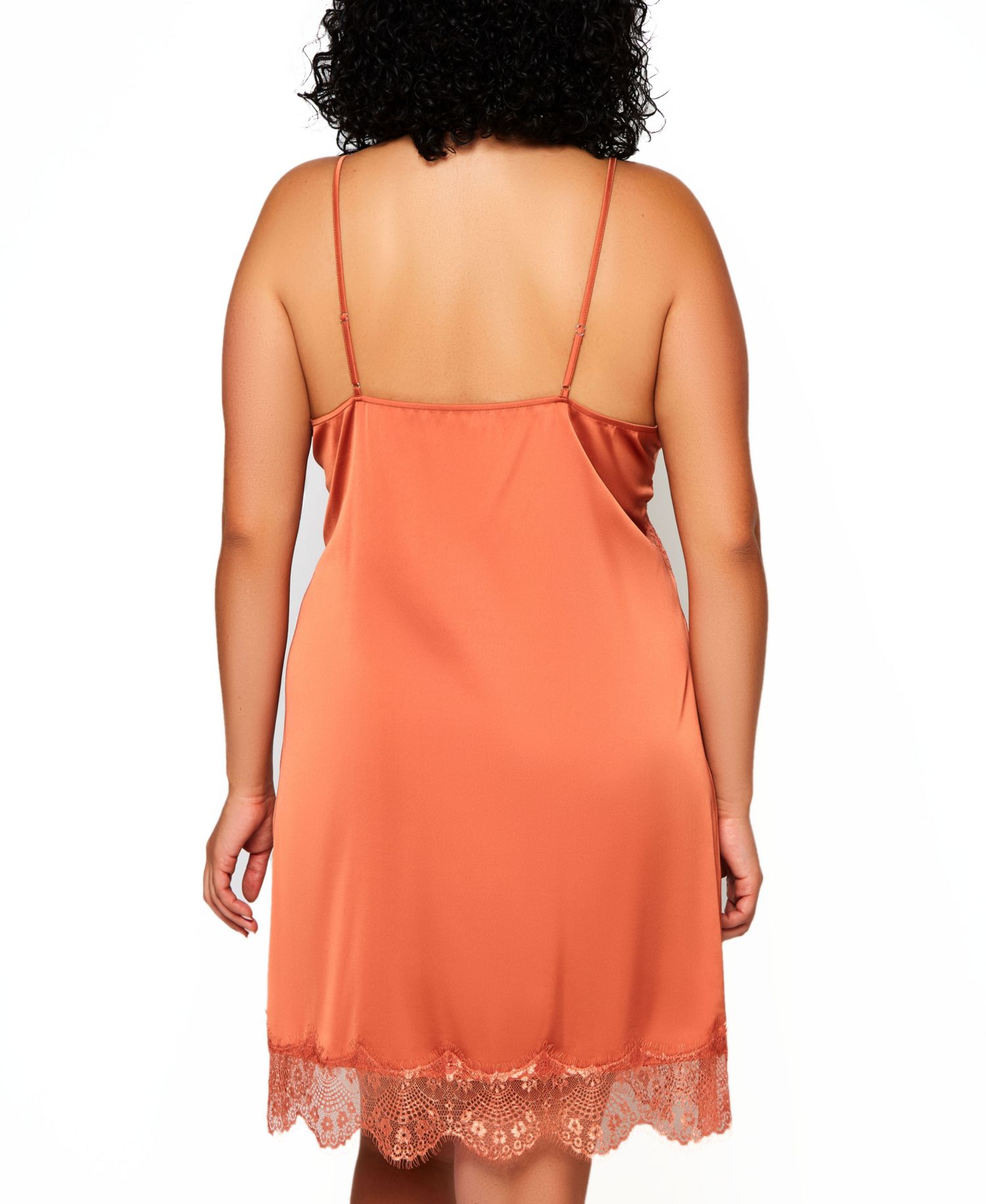 Constance Ultra Soft Plus Size Stretch Satin Cami and Short Lingerie Set