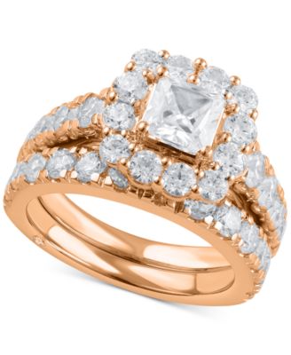 Macy's - Certified Diamond Princess Bridal Set (4 ct. t.w.)