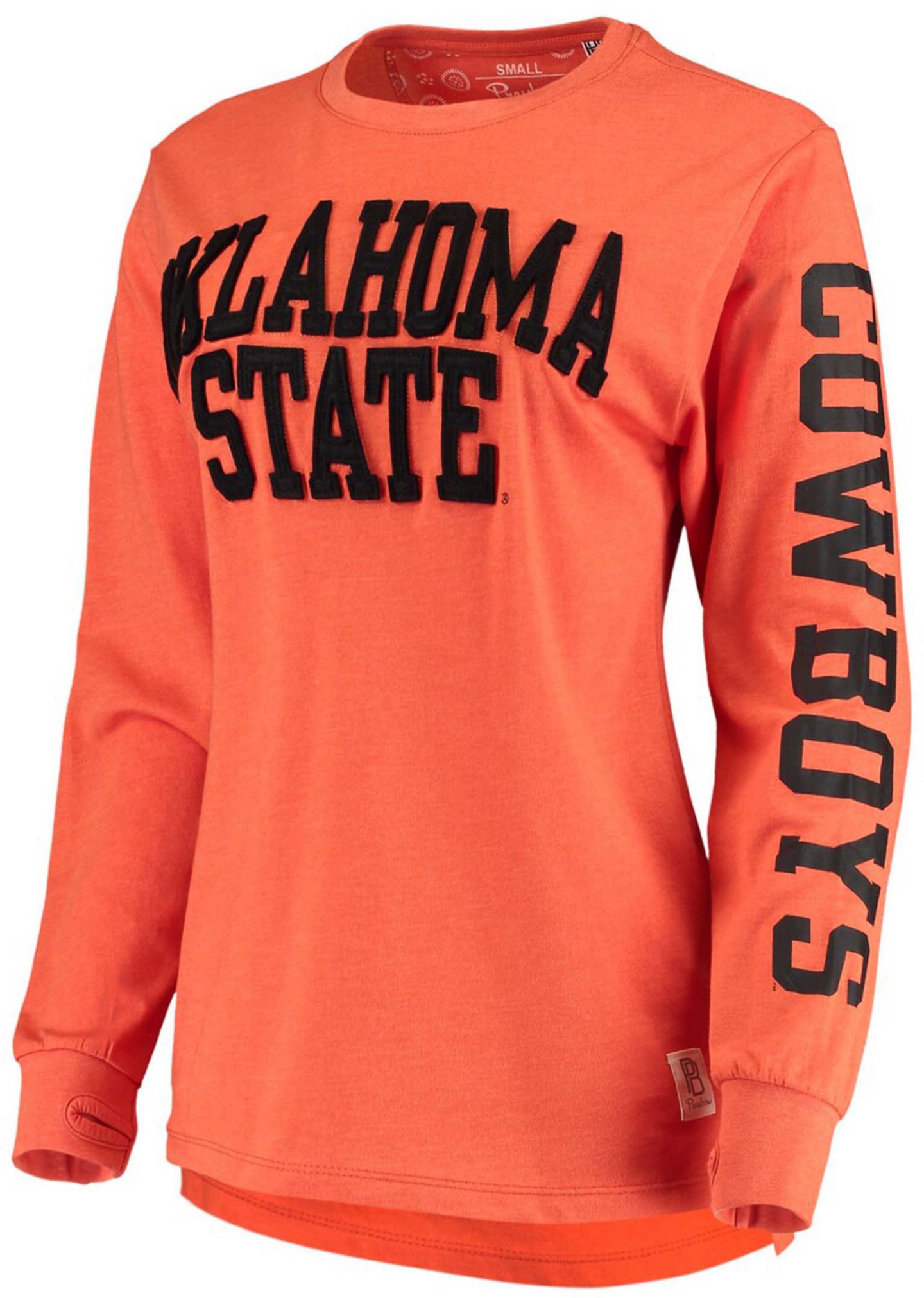 Женская футболка Pressbox Oklahoma State Cowboys Two-Hit Canyon Long Sleeve — фото 2